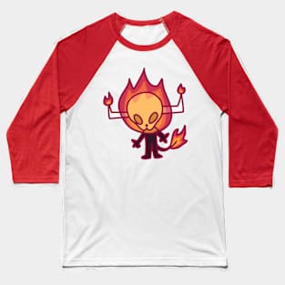 Flame Baseball T-Shirt